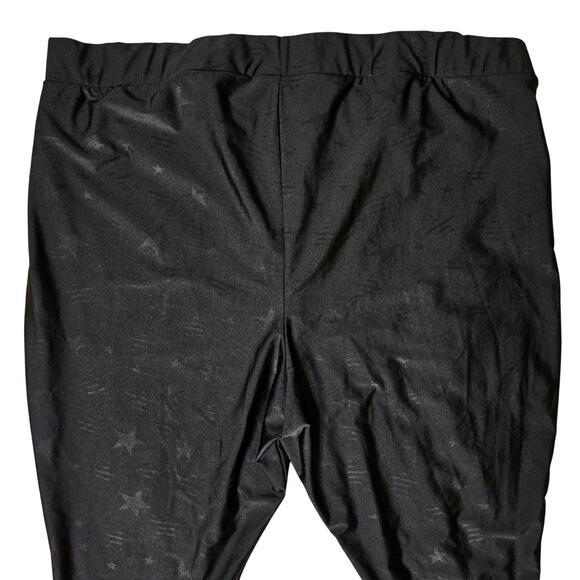 Torrid Embossed Star Print Lattice Pocket Legging Black Size 6 Whimsigoth - Picture 5 of 12